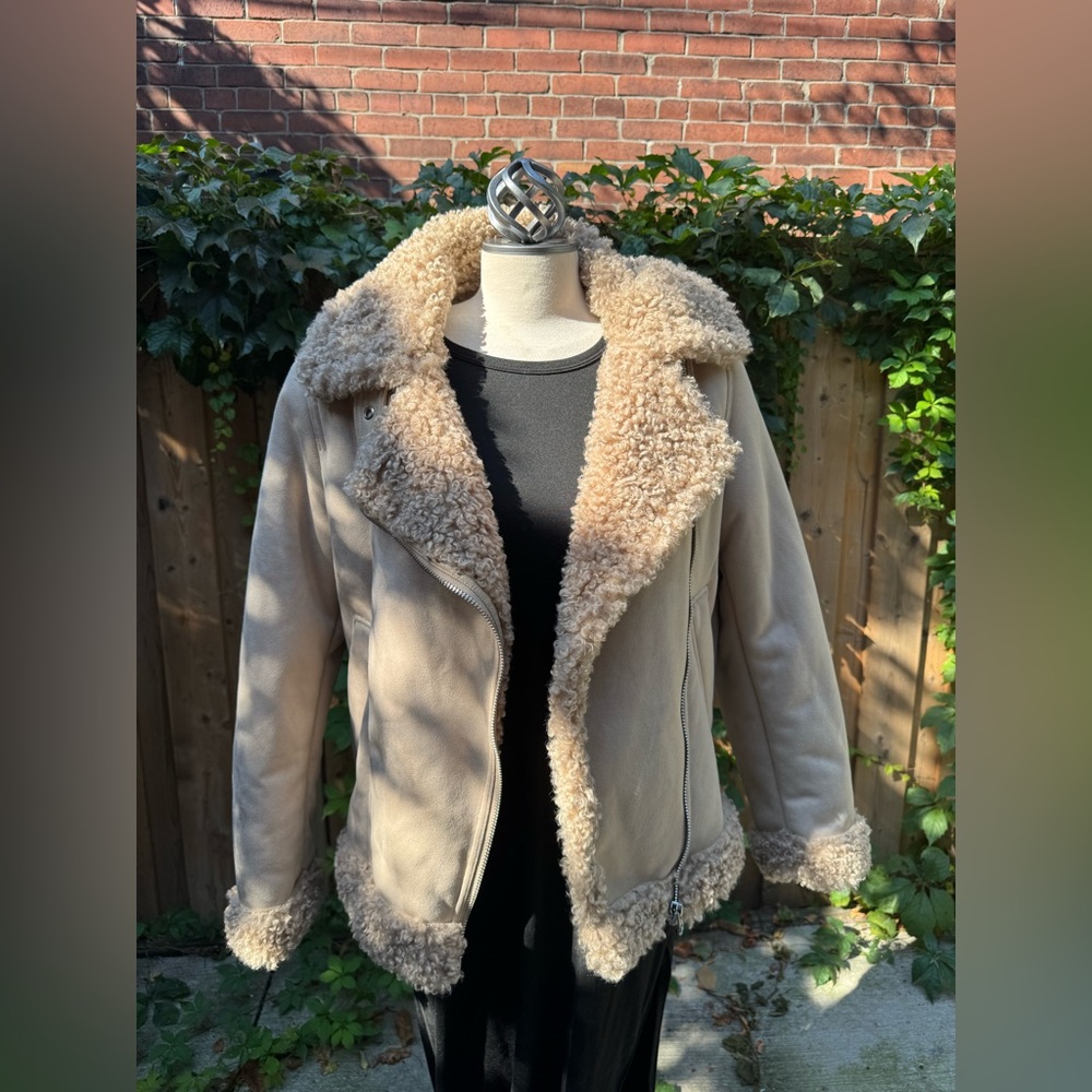 H&M Tan Fleece Jacket